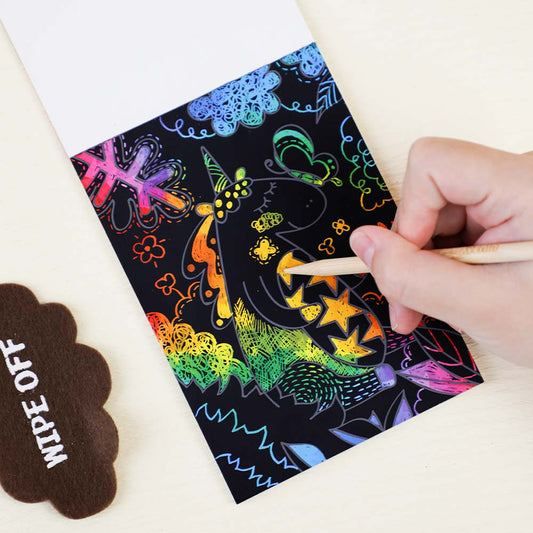 Mini Scratch Book Unicorns