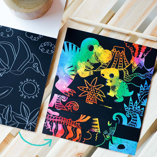 Mini Scratch Book Dinosaurs