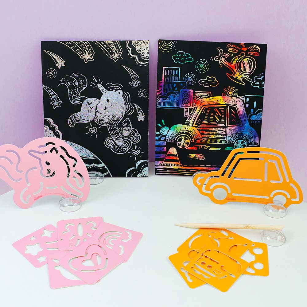 Scratch with Stencil Unicorns