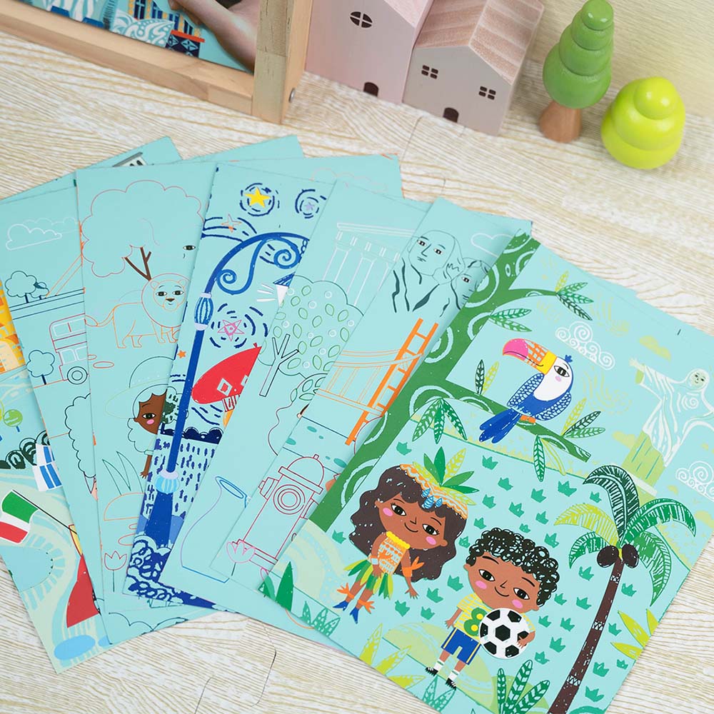 Let's Travel Together A5 Scratch Book Travel the World