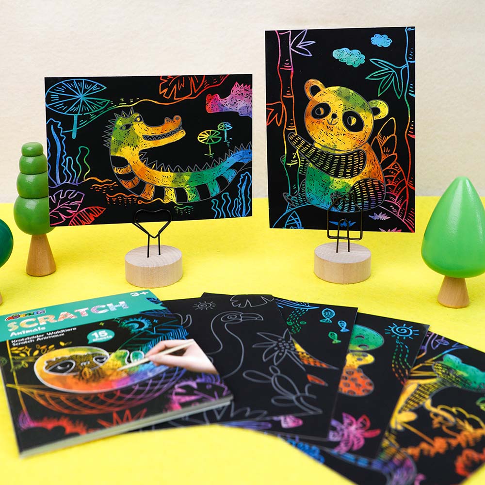 Mini Scratch Book Animals