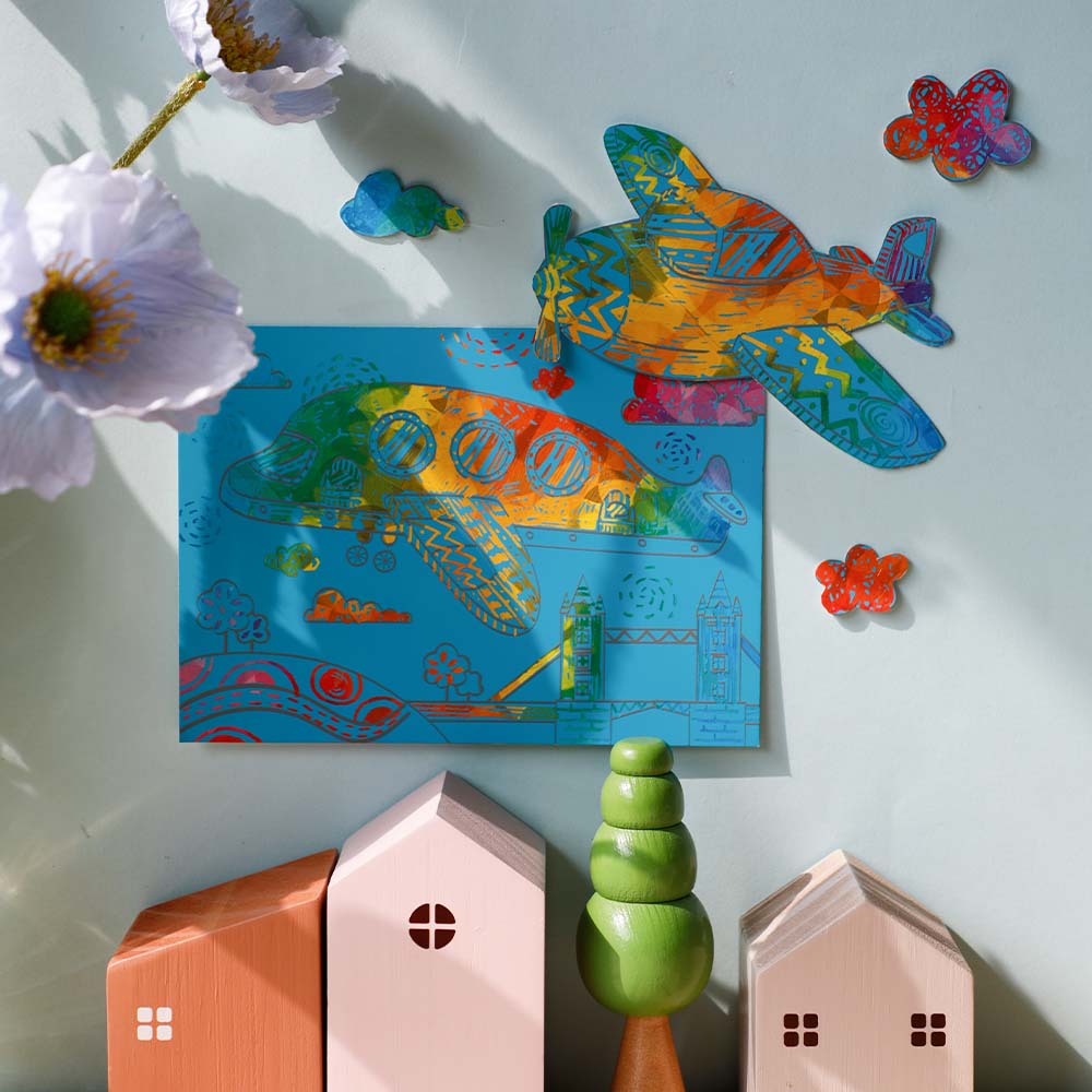 Let's Travel Together MINI Scratch Book Airplane