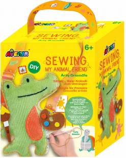 Sewing My Animal Friend-Arty Crocodile