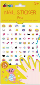 NA198187 Nail Sticker  Glitter - Pets