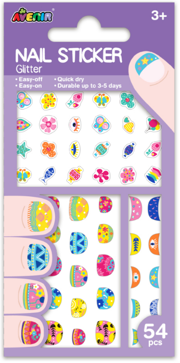 NA198177 Nail Sticker Glitter - Flower