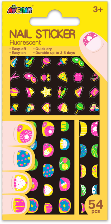 NA198180 Nail Sticker Fluorescent - Cookie