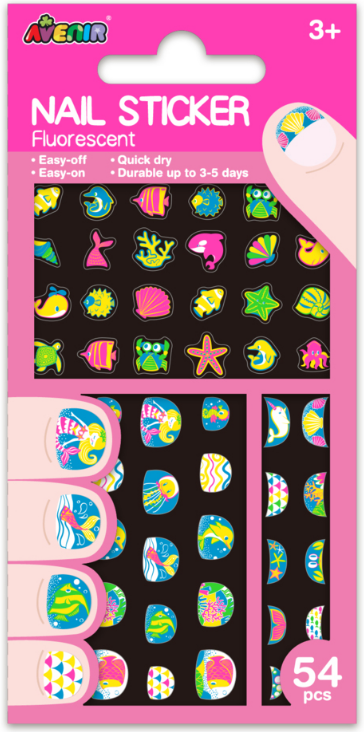 NA198181 Nail Sticker Fluorescent - Under the sea
