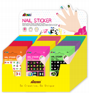 DP197088 Nail Sticker(Small)Free Assortment Display 108pcs in total
