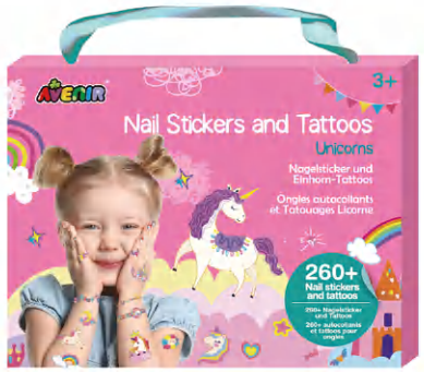 NA218205 Nail Stickers and Tattoos Unicorns