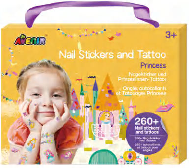 NA218206 Nail Stickers and Tattoos Princess