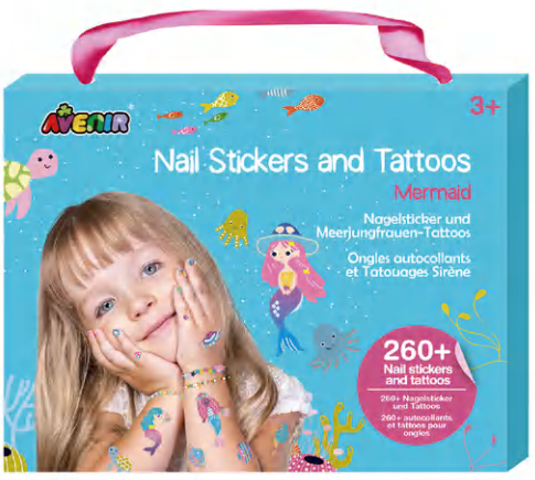 NA218204 Nail Stickers and Tattoos Mermaid