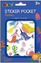 Sticker Pocket Silver - Ocean