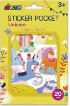 Sticker Pocket Silver  - Unicorn