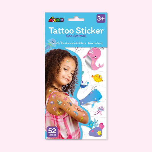 Tattoo Sticker Silver  -Sea animal
