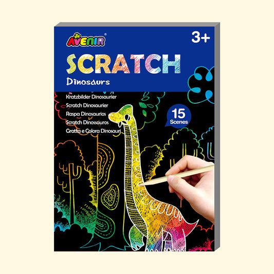 Mini Scratch Book Dinosaurs