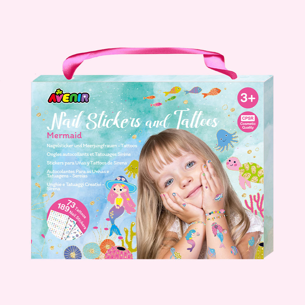 Fancy Me Nail Stickers and Tattoos Mermaid