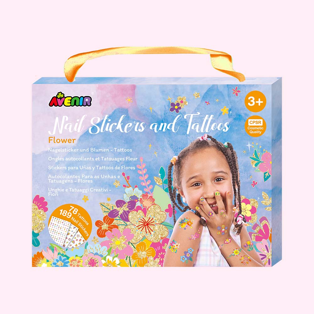 Fancy Me Nail Stickers and Tattoos Flower