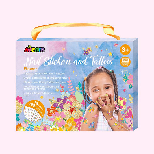 Fancy Me Nail Stickers and Tattoos Flower