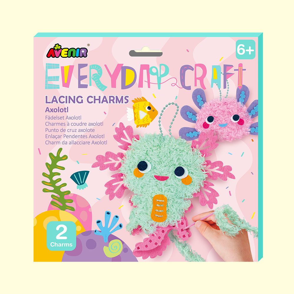 Everyday Craft Lacing Charms Axolotl