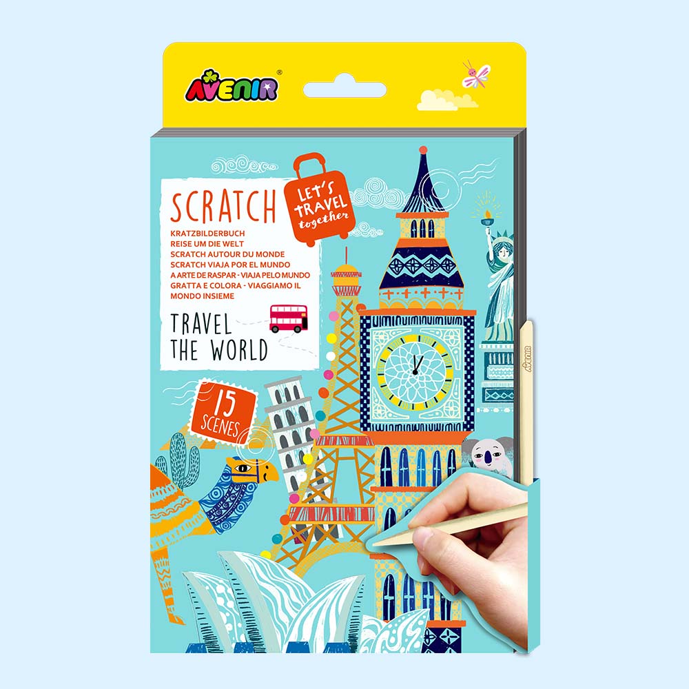 Let's Travel Together A5 Scratch Book Travel the World