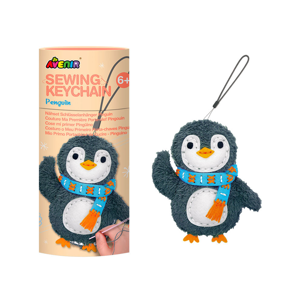 Sewing my first Keychain - Penguin