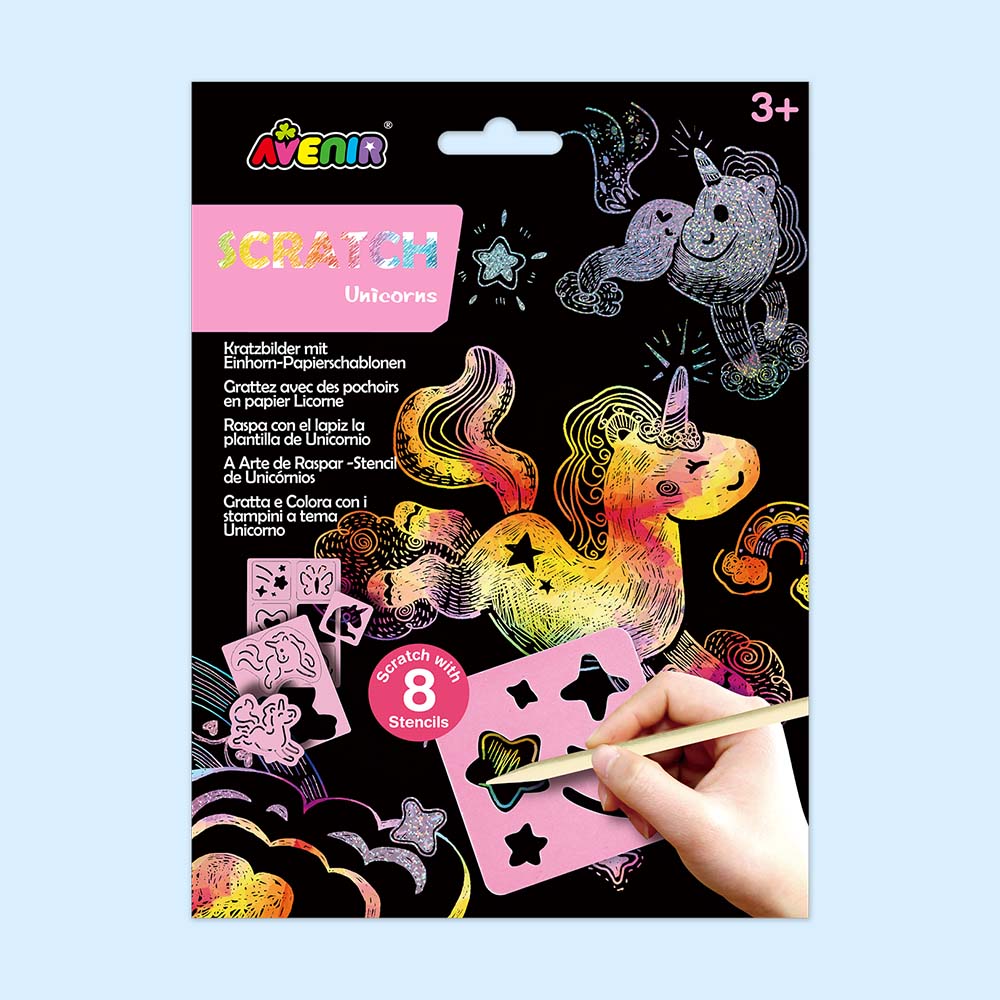 Scratch with Stencil Unicorns