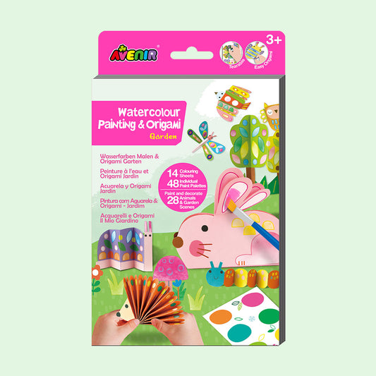Watercolour Painting & Origami Garden