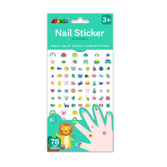 Large Nail Sticker Glitter  - Animals