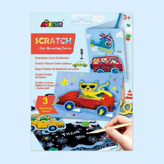 Scratch Greeting Cards - Car