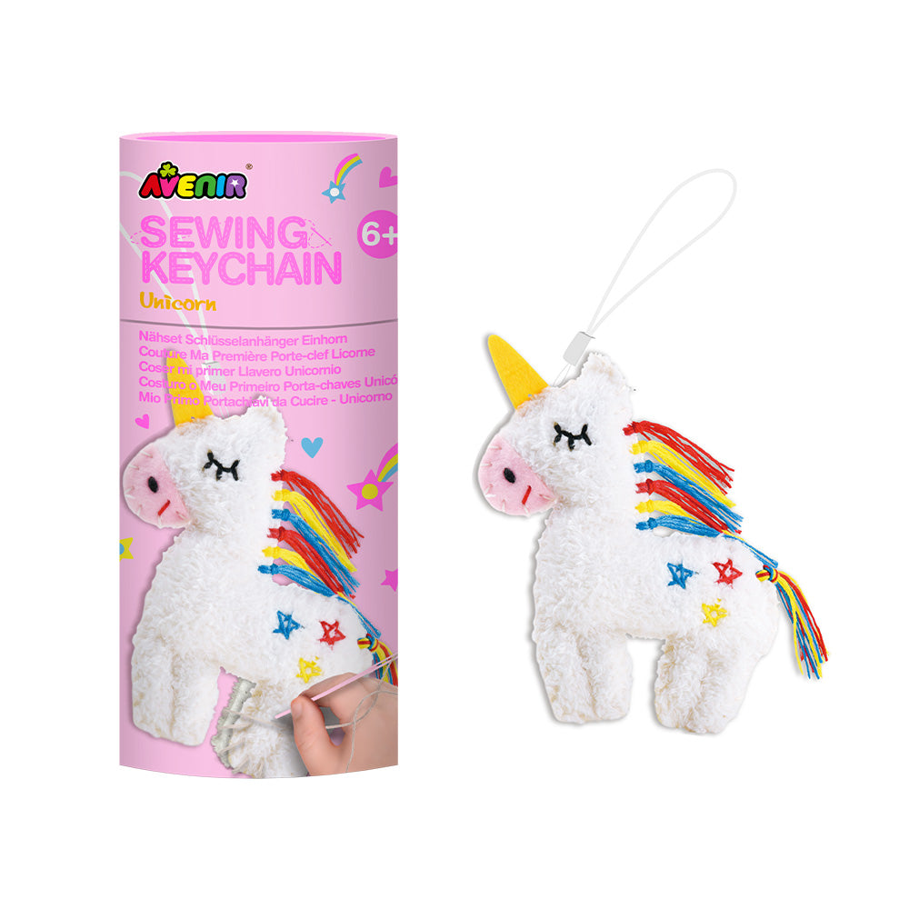 Sewing my first Keychain - Unicorn