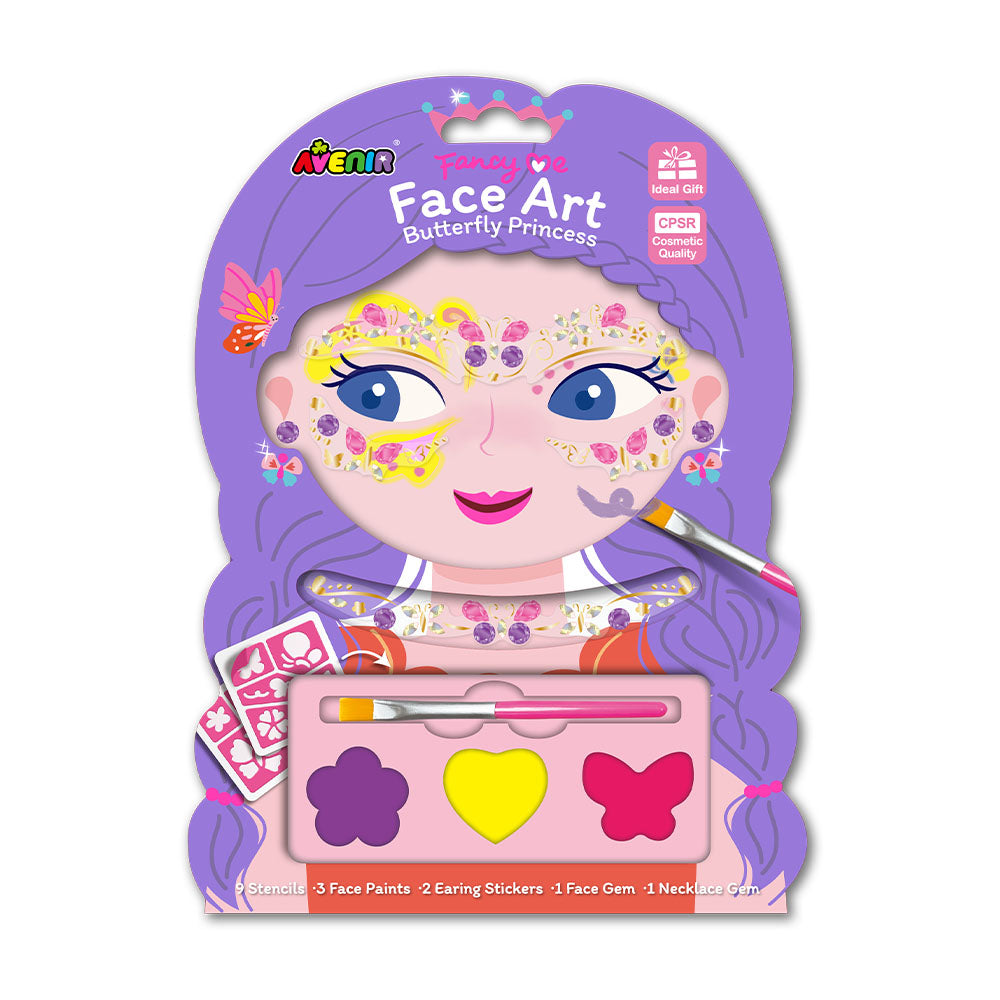Fancy Me Face Art Butterfly Princess