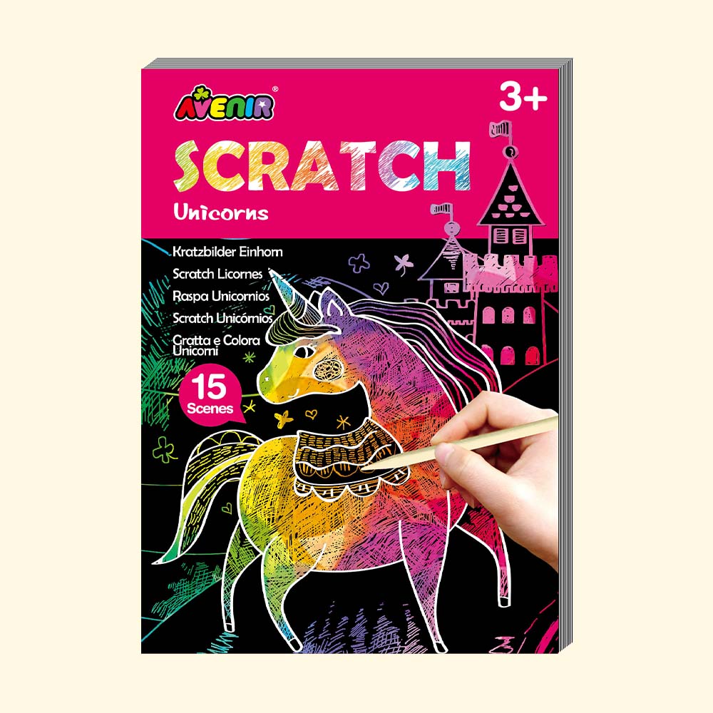 Mini Scratch Book Unicorns