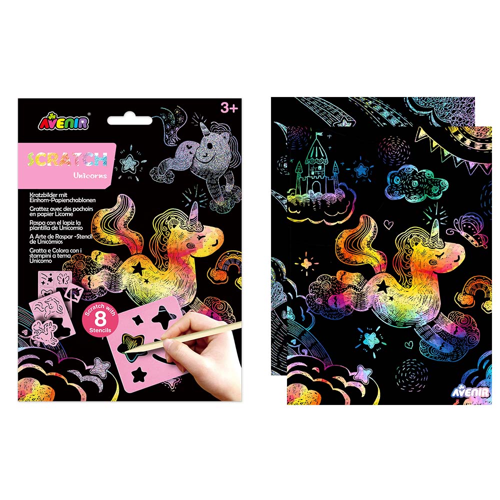 Scratch with Stencil Unicorns