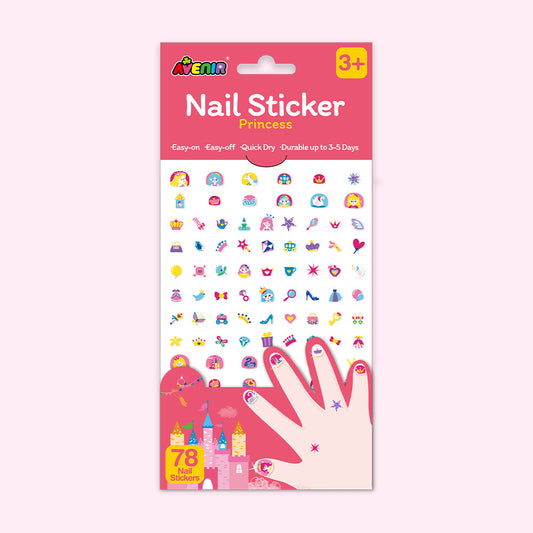 Large Nail Sticker  Glitter - Princess