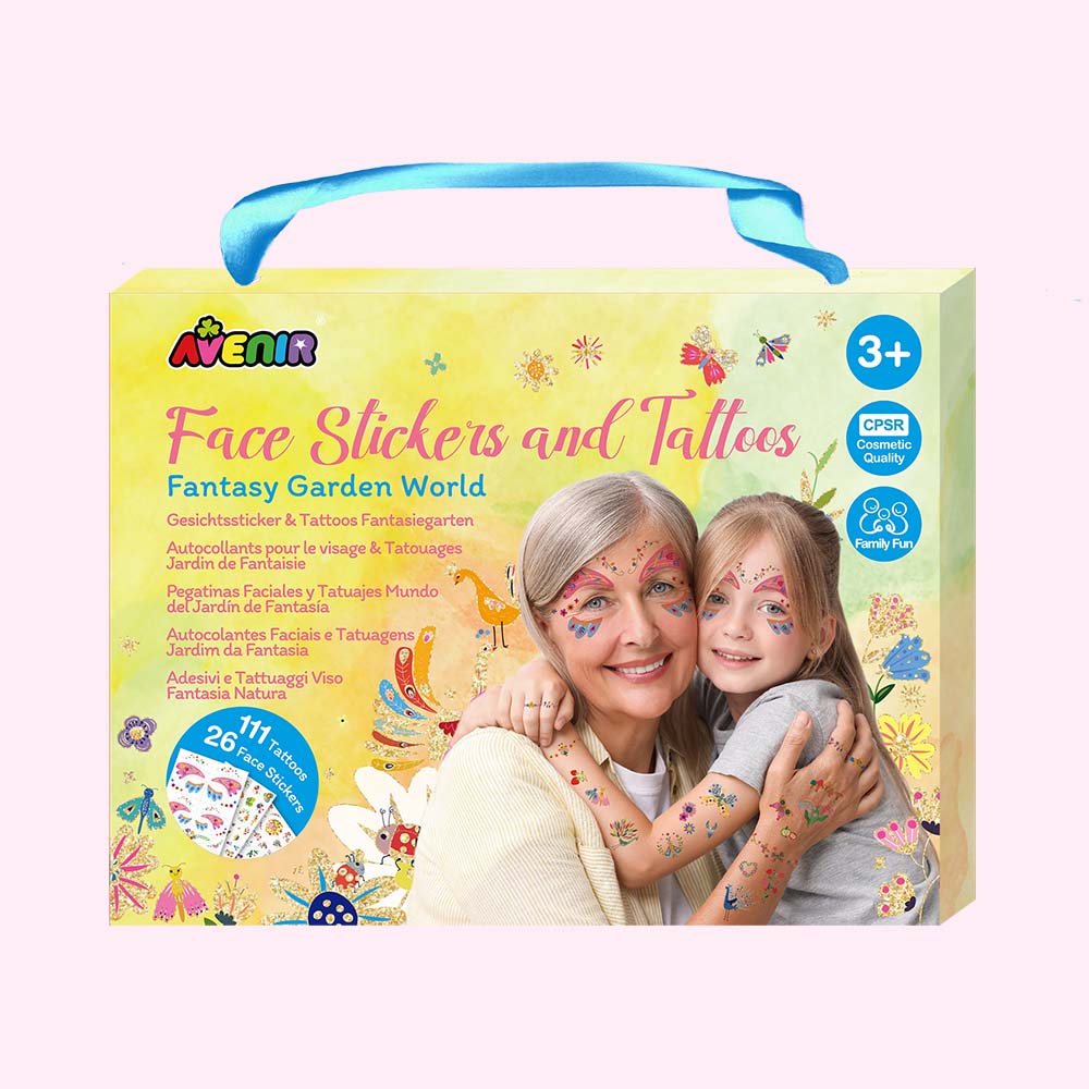 Fancy Me Face Stickers and Tattoos Fantasy Garden World