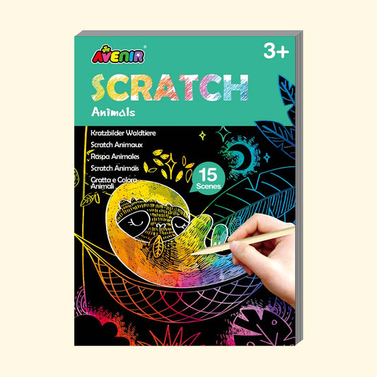 Mini Scratch  Book  Animals