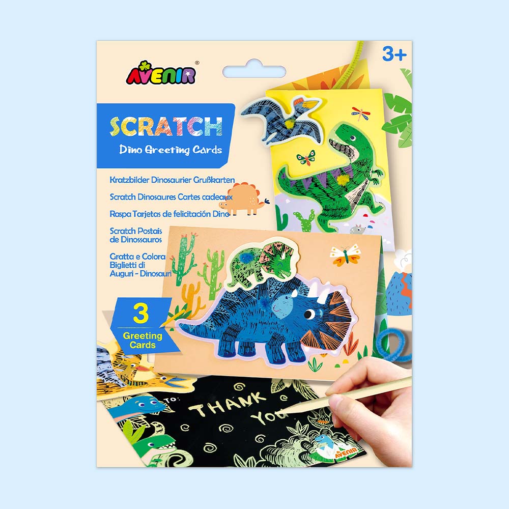 Scratch Greeting Cards - Dino