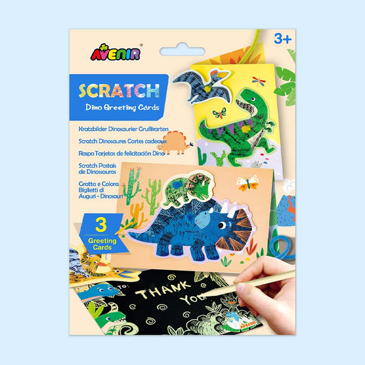 Scratch Greeting Cards - Dino