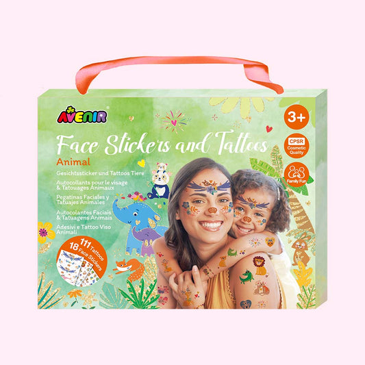 Fancy Me Face Stickers and Tattoos Animal