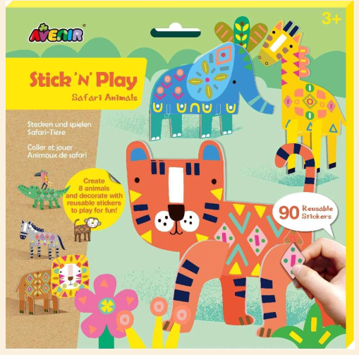 Stick "N" Play-Safari Animals