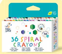 Spiral Crayons
-36 Colours