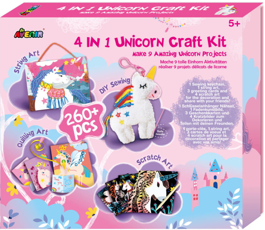 CH201772 4 in 1 Unicorn Craft Kit  Make 9 Amazing unicorn projects