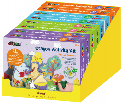 Crayon Activity Free Assortment Display 8 pcs assorted