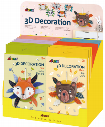 DP207215 3D DecorationFree Assortment Display  18pcs assorted