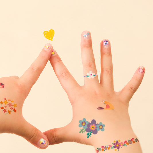 Fancy Me Nail Stickers and Tattoos Flower