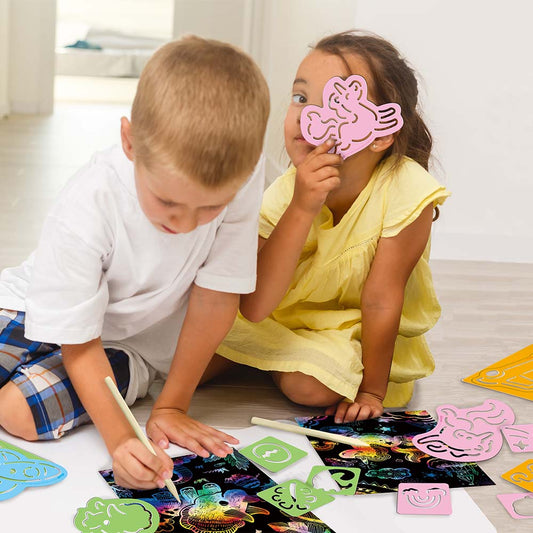 Scratch with Stencil Dinos