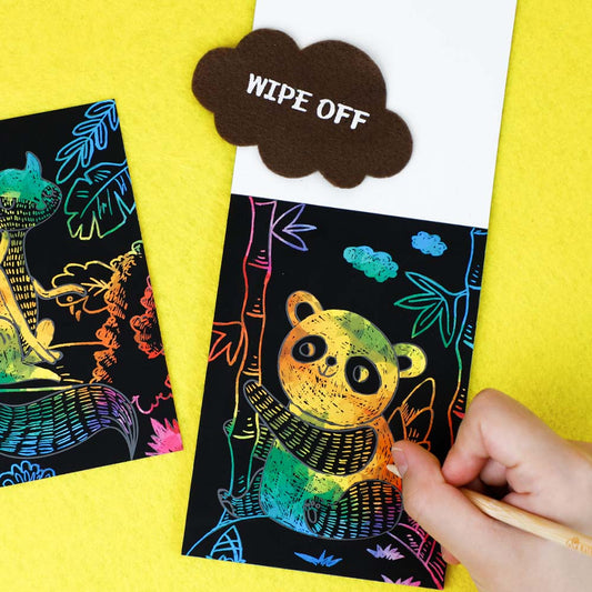 Mini Scratch  Book  Animals