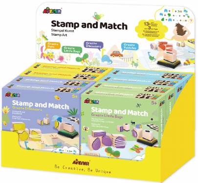 Stamp and Match
Free Assorted Display 8pcs assorted