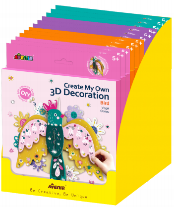 DP217420 Create My Own 3D Decoration Free Assortment Display 12pcs addorted