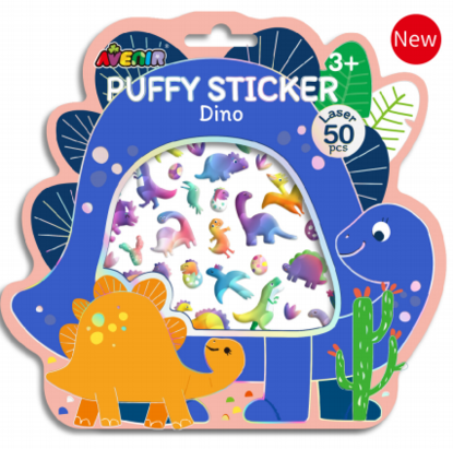 TS238251 Puffy Sticker Dino